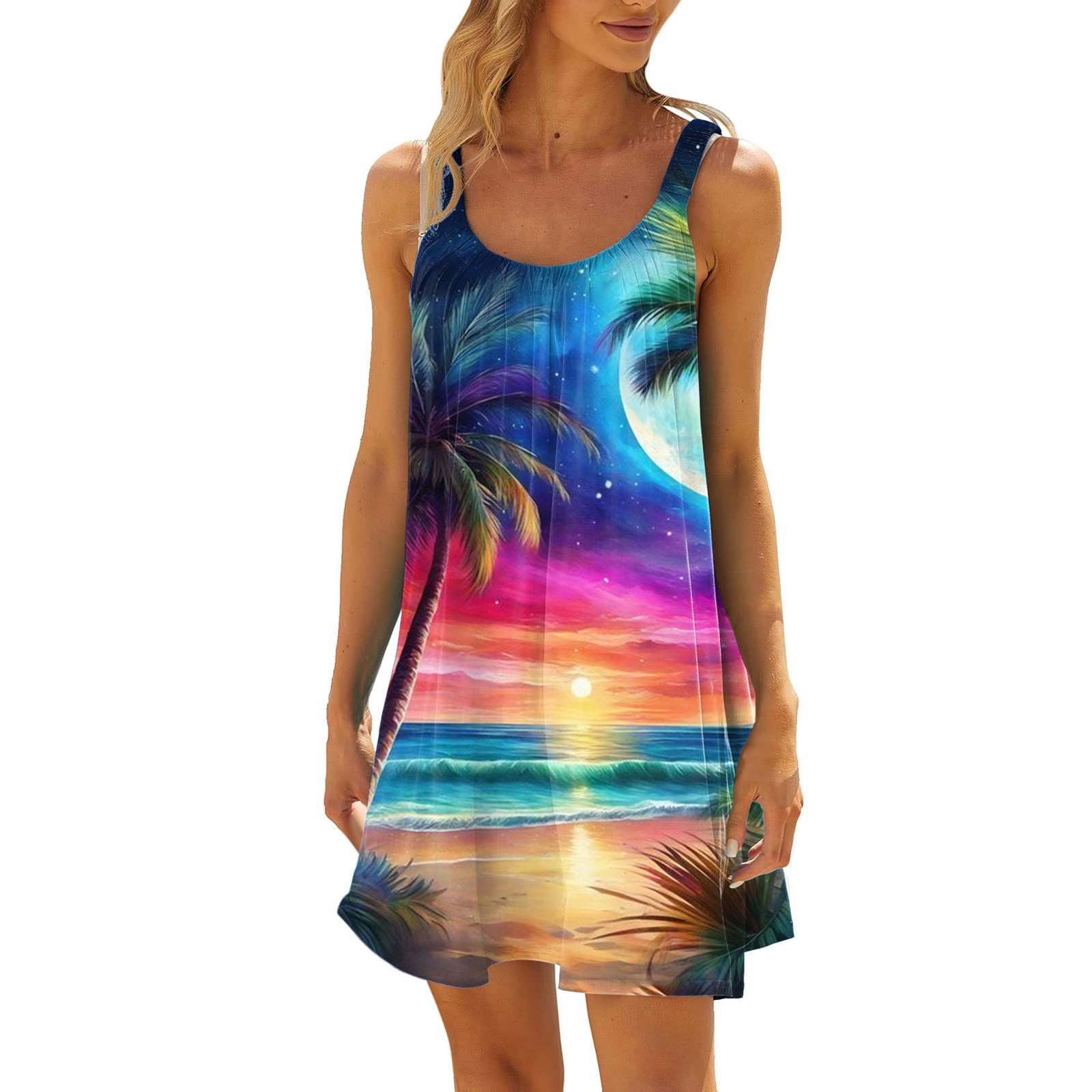 Womens Dress Cute Summer Dresses Women Fashion Dresses Vest Dress Casual  Vacation Short Summer Halter Dress Adult Female Clothes Blue Size S -  Walmart.ca