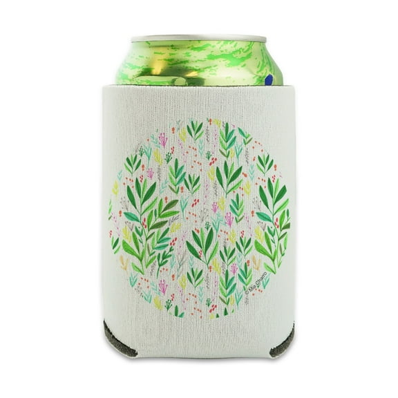 Spunky Foliage Can Cooler - Drink Sleeve Hugger Collapsible Insulator - Beverage Insulated Holder