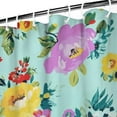 thumbnail image 4 of Waterproof Pioneer Shower Curtain 84x72 Inch Polyester Unique Colorful Floral Shower Curtain for Bathroom Hotel Home Decor with 12 Plastic Hooks, 4 of 5