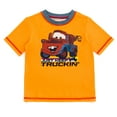 thumbnail image 4 of Disney Cars Tow Mater UPF 50+ Rash Guard and Swim Trunks Outfit Set Toddler to Little Kid, 4 of 5