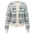 thumbnail image 5 of Coats Lightweight for Women Valentine Knitted Cardigan Sweater Fashion Tops, 5 of 5