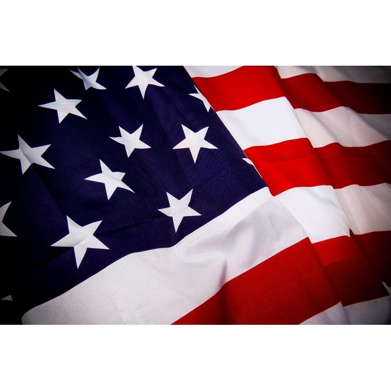 G128 - American Flag 3x5ft Printed Quality Polyester with Brass