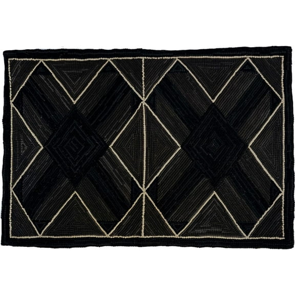 Buy Camp Cross Bow Black Rug-Early American Style