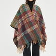 thumbnail image 2 of KelaJuan Women Shawl Wraps, Elegant Vintage Tasseled Wave Stole Shoulder Cover-up for Fall Winter, 2 of 6