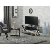 Gl Tv Stands Product Image Calico Designs Colorado 56 Tv Stand Black Silver Clear Gl