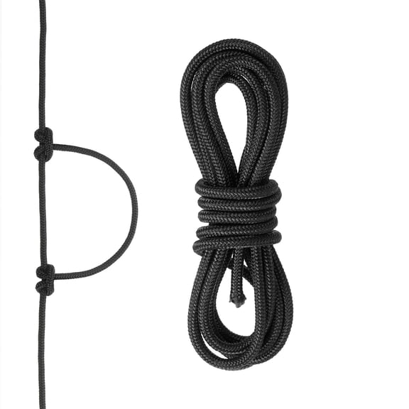 Uxcell Archery D Loop Rope String Nocking Loop Rope Serving Thread Release Material for Compound Black