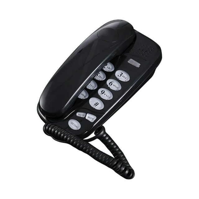 Corded Landline Telephone With Mute, And Redial Call Light Easy To Install Intelligent Caller Home Phone ,Multi Purpose