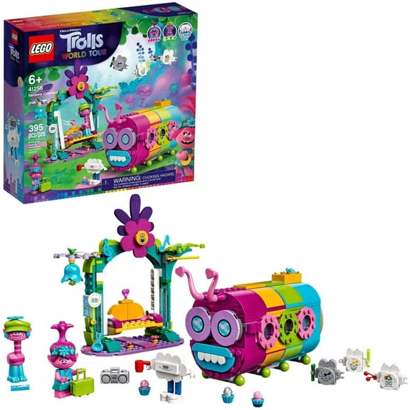 Lego Trolls World Tour Rainbow Caterbus Caterpillar Bus Building Set 41256