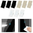 BUYISI Touch Light Switch 1 2 3 Gang Wall Switch Glass Panel Led