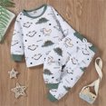 thumbnail image 3 of Vedolay Boy's Casual Outfits Toddler Boy Fall Pants Sets Cotton Casual Crew Neck Long Sleeve Playwear Clothes Sets,Green 3-4 Years, 3 of 4