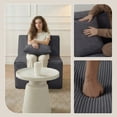 thumbnail image 5 of 28.54" Boneless Sofa Chair,Bean Bag Chair for Living Room,Bedroom Office,Floor Lounger for Full Body Relax, Gray, 5 of 6