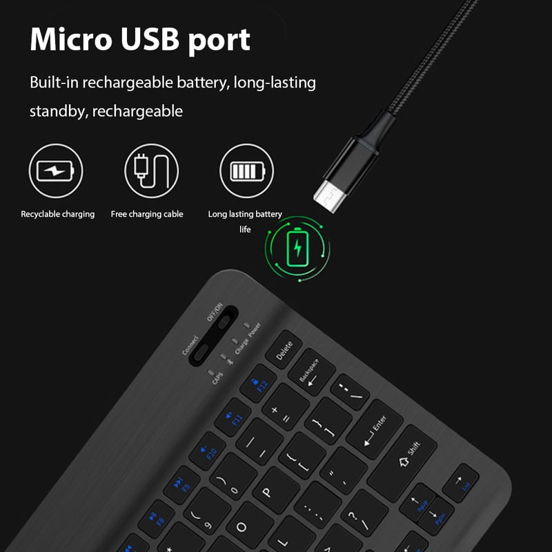 Bluetooth Wireless Keyboard Compatible All Bluetooth Devices Multilingual Bluetooth Keyboard And Mouse Ipad Keyboard Accessory