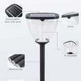 thumbnail image 3 of Ounissouiy Luz alimentada por energía Solar, resistente al agua, para jardín, camino, parque, porche, entrada, patio, pasarela, césped, camino, lámpara Iluminación y accesorios Ounissouiy HA073635-00B, 3 of 6