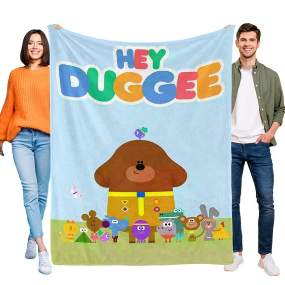 Hey Duggee-Anti-Pilling Flannel Blanket Soft Lightweight Plush Fuzzy Cozy Luxury Blanket for Home and Kitchen Use-Perfect for Kids and Adults 32"*48"(80cm*120cm)