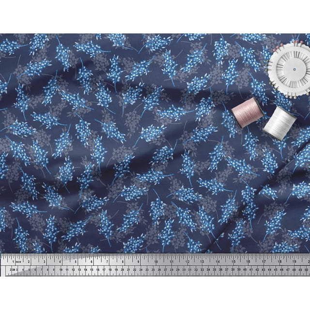 Soimoi Poly Georgette Fabric Berries Fruits Print Fabric by Yard 42 Inch Wide
