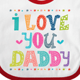 thumbnail image 4 of Inktastic Fathers Day I Love You Daddy Boys or Girls Baby Bib, 4 of 4
