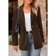 thumbnail image 4 of Blazer PRETTYGARDEN Mujer Chaqueta de Invierno de Pana Café XXL, 4 of 8
