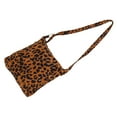 thumbnail image 4 of 1Pc Leopard Printed Storage Bag Fashion Corduroy School Bag One-Shoulder Bag, 4 of 8