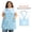 Blue, variant on UNIWELL Oversized Aprons for Women with Pockets Cotton Polyester Adjustable Cross Back Apron for Cooking Baking Gardening