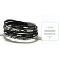 Anklets for WomenTo My Daughter Card Black Bracelet Bohemian Multi