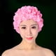 thumbnail image 4 of Gorros de baño con flores para mujer, reutilizables, modernos, suaves y ligeros, de tres piezas Rosa, 4 of 9