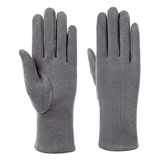 Ngheia Claerance! Warm Gloves Gray A, Develvet Men's Winter Gloves Ladies Upgrade Touchs Screens Non Slip Silicone Elastic Cuffs Warm Soft Knit Linings..