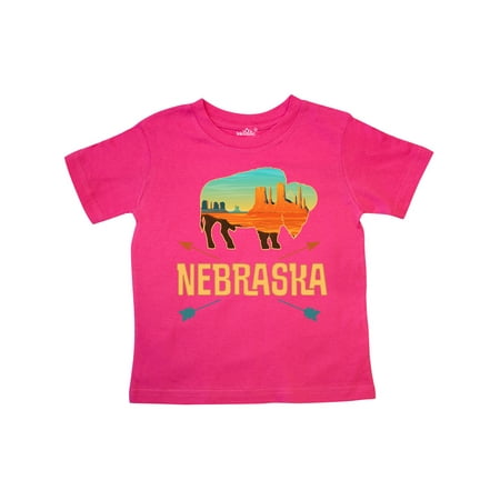 

Inktastic Nebraska Vacation Buffalo Gift Toddler Boy or Toddler Girl T-Shirt