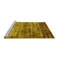 thumbnail image 2 of Ahgly Company Machine Washable Indoor Rectangle Oriental Yellow Industrial Area Rugs, 3' x 5', 2 of 4