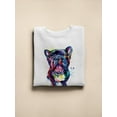 thumbnail image 3 of Pastell Cute And Colorful French Bulldog Sweatshirt Women -Weekday Best Designs, Female Large, 3 of 4
