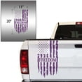 thumbnail image 2 of Freedom Distressed American USA US Flag Truck Tailgate Vinyl Decal Sticker fits most Pickup Trucks U.S. Decal for Liberty, Independence, Self-determination, Autonomy (11" x 20", Violet), 2 of 8