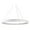 White, variant on Kuzco Lighting Pd22753 Halo 53" Wide Led Drum Chandelier - White