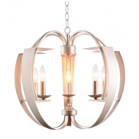 

5 Light Chandelier with Pewter finish