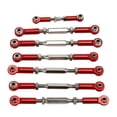 thumbnail image 2 of RC Car Tie Rods, High Accuracy RC Tie Rod Full Set Wear Resisting Excellent Buffering CNC Machining Adjustable Length With Thread For Outdoor Blue,Red,Dark Blue, 2 of 8