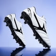 thumbnail image 4 of Zapatos de fútbol para hombre y niño, botas de fútbol TF/FG, tacos para entrenamiento de césped, exteriores, antideslizantes, ultraligeros, transpirables, Unisex, 4 of 5