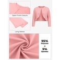thumbnail image 2 of Gleelist Plus Size Cropped Cardigan Bolero Shrug Open Front Long sleeve Lightweight Cardigan Sweaters For Women XL-5XL, 2 of 7