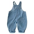 thumbnail image 6 of Overalls for Girls Classic Denim Overalls Sleeveless Rompers Kids Outfits for Girls 8-9 Years, 6 of 6