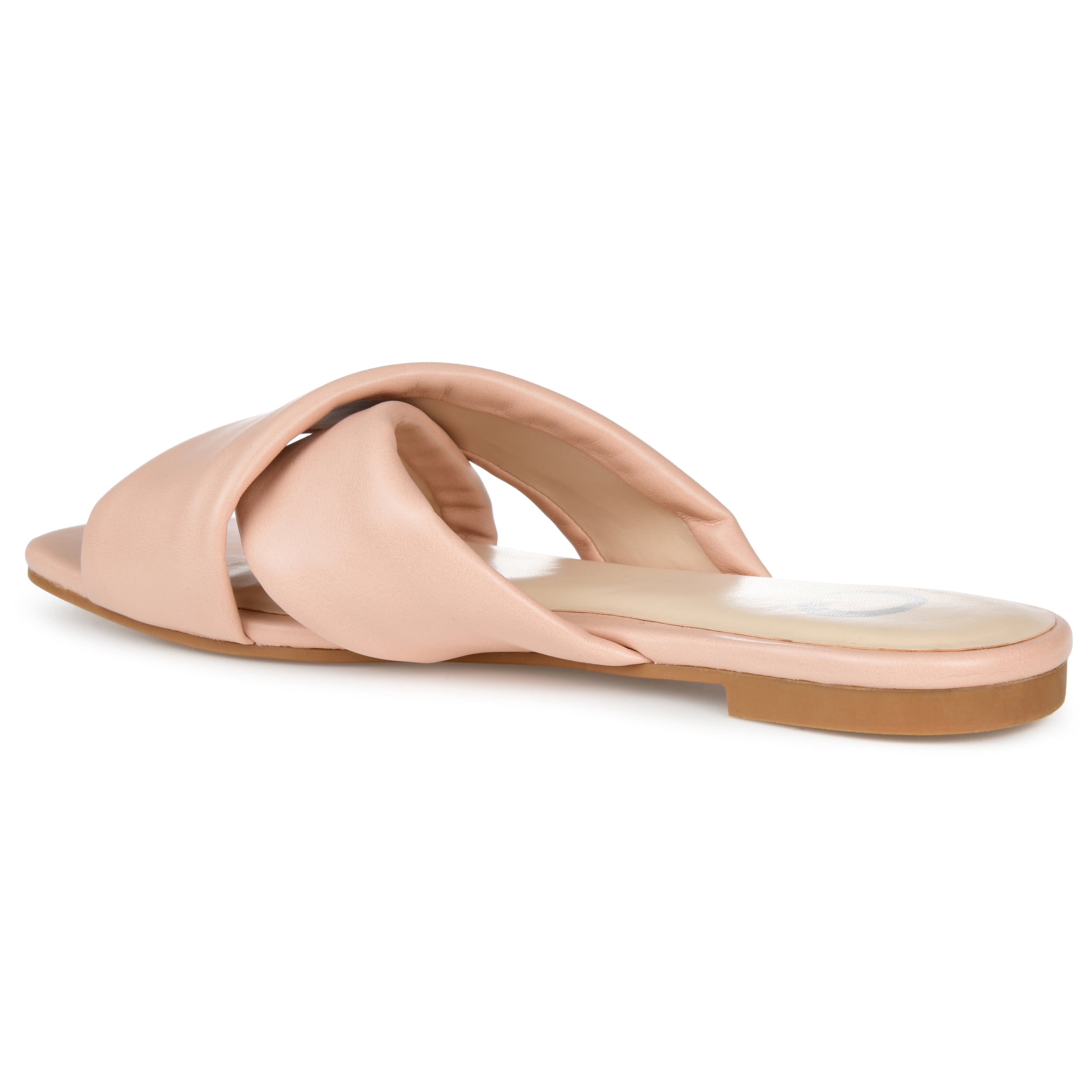 Journee Womens Carlotta Slide Flat Sandals