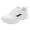 White, variant on Rokment Women's Running Shoes Spring Fall Casual Leather Lace up Tennis Fashion Sneakers Comfortable Memory Foam Jogging Nursing Non Slip Work Shoes Black Size 6.5