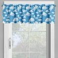thumbnail image 2 of Ambesonne Cloud Valance Pack of 2, Clouds Duck Bear and Rabbit, 42"X12", Blue and White, 2 of 5