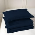 thumbnail image 3 of 1 Piece New Straight Line Pattern Comforter, 800 TC, 100% Egyptian Cotton, Twin/Twin XL Size Navy Solid, 3 of 6