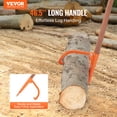 thumbnail image 2 of VEVOR Elevador de troncos Log Peavey de 46,5 pulgadas con mango de madera y apertura máxima de 18 pulgadas., 2 of 9
