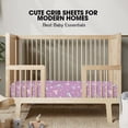 thumbnail image 3 of Plushii Crib Sheets for Baby Boys Girls 4 Pack, 28"x 52" Extra Soft Microfiber Crib Sheet Set for Standard Crib & Toddler Mattress Pad, Floral, 3 of 4