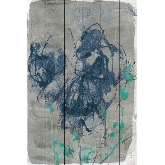Marmont Hill "Floral Vignette I" Painting Print on White Wood