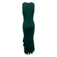 thumbnail image 6 of Afdoent Dresses For Women 2026 Elegant Long Slit High Low Evening Gown With Ruffle Hem Party Dress For Formal, 6 of 6