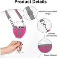thumbnail image 5 of Pack Of 4 Wine Glass Holders For Hanging Wine Glass Holder For Hanging Cup Holder Festival Wine Glass Holder For Christmas Birthday Wedding (pink), 5 of 5