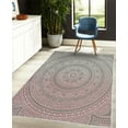thumbnail image 4 of Mandala Decorative Rug, Abstract Floral Design with Themes Native South East Folkloric Illustration, Quality Carpet for Bedroom Dorm and Living Room, 6 Sizes, Dark Eggshell, by Ambesonne, 4 of 4