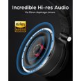 thumbnail image 4 of OneOdio Recording Studio Wired Over Ear Headphones Monitor 60 -Hi-Res Audio 6.35mm (1/4") Adapter for Tracking Mixing DJ Mastering Broadcast-Black, 4 of 10