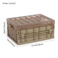thumbnail image 2 of Advancent Contenedor de almacenamiento Caja plegable Mano de obra fina Conveniencia Suministros para el hogar Contenedor de cosas translúcido Almacenamiento y organización del hogar, 2 of 6