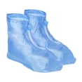 thumbnail image 4 of Uxcell Waterproof Shoes Cover Reusable Non Slip Rain Overshoes with Zipper, Blue (M), 4 of 6
