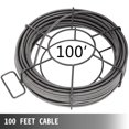 thumbnail image 3 of VEVOR Drain Cleaning Cable 100 Feet x 1/2 Inch Solid Core Cable Sewer Cable Drain Auger Cable Cleaner Snake Clog Pipe Drain Cleaning Cable Sewer Drain Auger Snake Pipe, 3 of 9